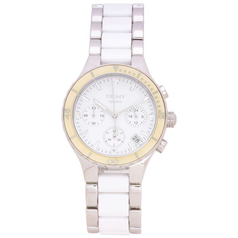 Dkny Womens Chronograph White Dial White Dial Watch  Ny8502